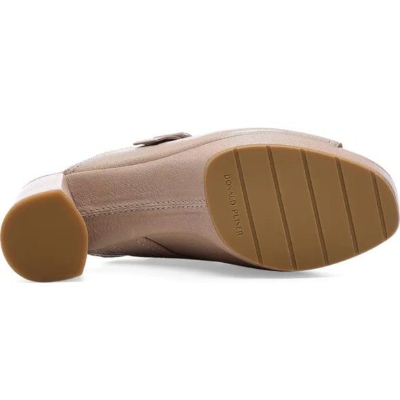 Donald J. Piner Gramercy Open Toe Platform Mule Mushroom -8.5 - Picture 5 of 11